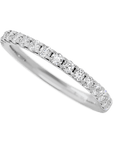 10K White Gold band with 15 Round Lab Grown Diamond (ST) having TCW-.45