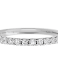 10K White Gold band with 15 Round Lab Grown Diamond (ST) having TCW-.45