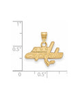 14k Gold NHL LogoArt Washington Capitals Small Pendant