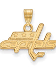 14k Gold NHL LogoArt Washington Capitals Small Pendant
