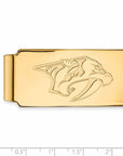 10k Gold NHL LogoArt Nashville Predators Money Clip