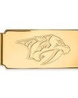 10k Gold NHL LogoArt Nashville Predators Money Clip