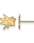 10k Gold NHL LogoArt San Jose Sharks Extra Small Post Earrings