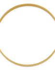 14k 6mm Solid Polished Half-Round Slip-On Bangle