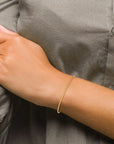 14k 1.5mm Textured Slip-on Bangle Bracelet