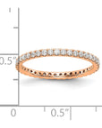 14K Rose Gold Lab Grown Diamond VS/SI GH, Eternity Band