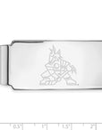 Sterling Silver Rhodium-plated NHL LogoArt Arizona Coyotes Money Clip