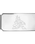 Sterling Silver Rhodium-plated NHL LogoArt Arizona Coyotes Money Clip