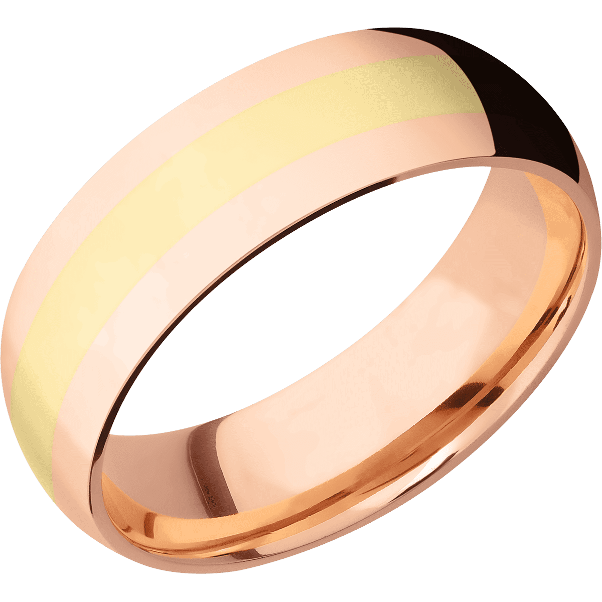 14K Rose Gold + Polish Finish