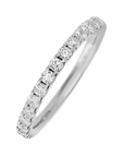 10K White Gold band with 15 Round Lab Grown Diamond (ST) having TCW-.45