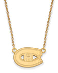 14k Gold NHL LogoArt Montreal Canadiens Small Pendant 18 inch Necklace