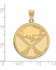 10k Gold NHL LogoArt Buffalo Sabres Extra Large Pendant