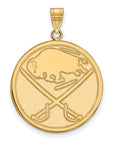 10k Gold NHL LogoArt Buffalo Sabres Extra Large Pendant