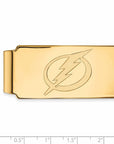 10k Gold NHL LogoArt Tampa Bay Lightning Money Clip