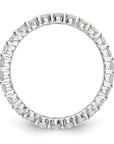 14K White Gold Lab Grown Diamond VS/SI GH, Shared Prong Eternity Ban