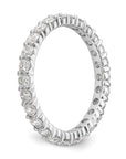 14K White Gold Lab Grown Diamond VS/SI GH, Shared Prong Eternity Ban