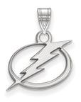 14k White Gold NHL LogoArt Tampa Bay Lightning Small Pendant