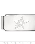 10k White Gold NHL LogoArt Dallas Stars Money Clip