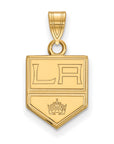 14k Gold NHL LogoArt Los Angeles Kings Small Pendant