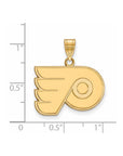 14k Gold NHL LogoArt Philadelphia Flyers Medium Pendant