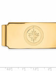 10k Gold NHL LogoArt Winnipeg Jets Money Clip