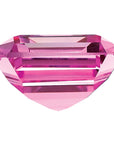 Created Pink Sapphire 9x7mm Emerald Cut