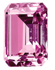 Created Pink Sapphire 9x7mm Emerald Cut