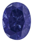 Created Blue Sapphire 9x7mm Oval