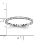 14K White Gold Lab Grown Diamond VS/SI GH, Eternity Band