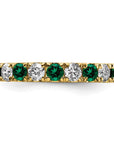 14K Lab Grown Diamond VS/SI GH & Cr Emerald Eternity Band