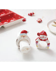 Santa Set of Four Ceramic Napkin Holders