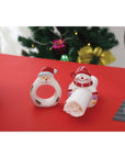 Santa Set of Four Ceramic Napkin Holders