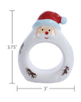 Santa Set of Four Ceramic Napkin Holders