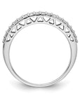 14K White Gold Polished Lab Grown Diamond VS/SI GH, Band