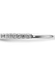 14K White Gold Polished Lab Grown Diamond VS/SI GH, Band