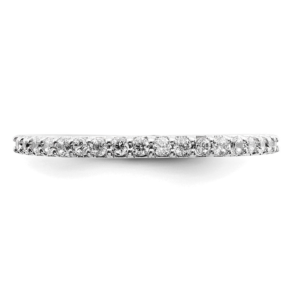 14K White Gold Polished Lab Grown Diamond VS/SI GH, Band