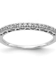 14K White Gold Polished Lab Grown Diamond VS/SI GH, Band