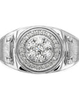 14K White Gold Lab Grown Diamond VS/SI GH, Men's Ring