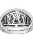 14K White Gold Lab Grown Diamond VS/SI GH, Men's Ring