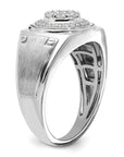 14K White Gold Lab Grown Diamond VS/SI GH, Men's Ring