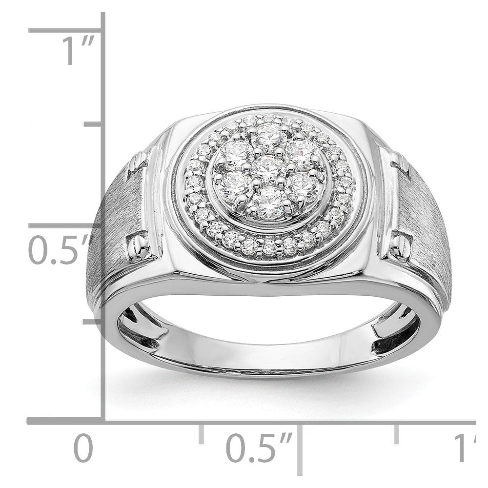 14K White Gold Lab Grown Diamond VS/SI GH, Men&#39;s Ring