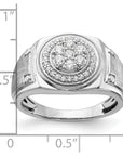 14K White Gold Lab Grown Diamond VS/SI GH, Men's Ring