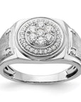 14K White Gold Lab Grown Diamond VS/SI GH, Men's Ring