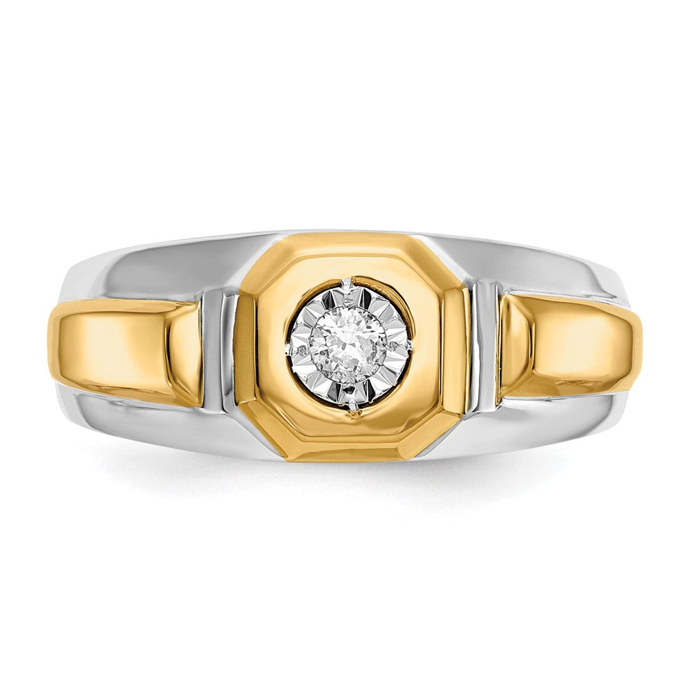 14K Two-Tone Lab Grown Diamond VS/SI GH, Men&#39;s Ring