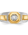 14K Two-Tone Lab Grown Diamond VS/SI GH, Men's Ring