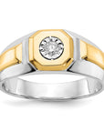 14K Two-Tone Lab Grown Diamond VS/SI GH, Men's Ring