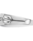 14K White Gold Lab Grown Diamond VS/SI GH, Men's Ring