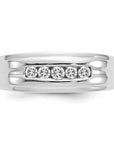 14K White Gold Lab Grown Diamond VS/SI GH, Men's Ring