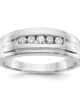 14K White Gold Lab Grown Diamond VS/SI GH, Men's Ring