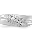 14K White Gold Lab Grown Diamond VS/SI GH, Men's Ring